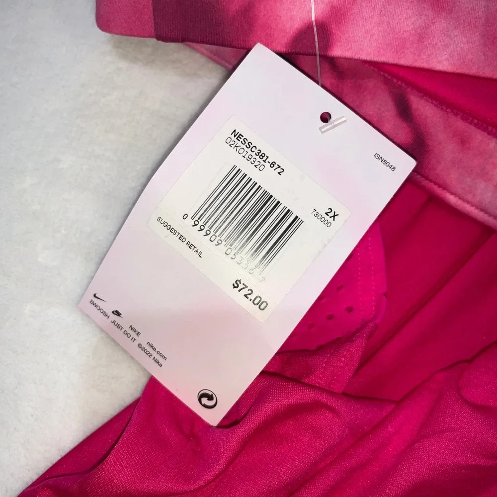 Nike Pink Racerback Swim Tankini Top with White Swoosh
